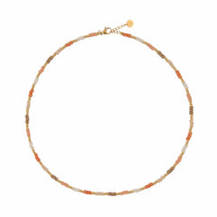 label kiki Pink rainbow choker gold