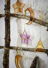 HANGING GLASS STAR