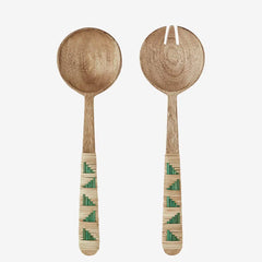 WOODEN SALAD SET