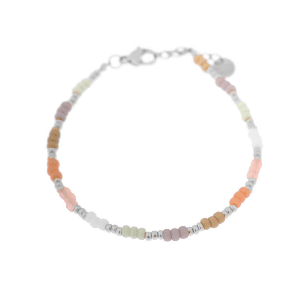 Label Kiki - Pastel rainbow bracelet silver