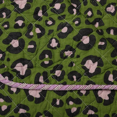 Plaid Luipaard Groen/Paars 140x180 cm