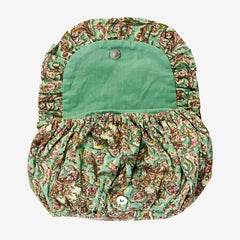 PRINTED COTTON POUCH - MINT