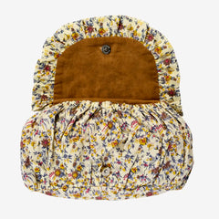 PRINTED COTTON POUCH - CRÉME