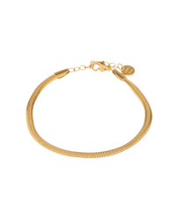 label kiki Smooth Snake Gold Bracelet