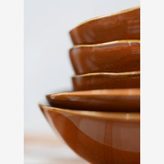 STONEWARE BOWL, cinnamon, 12 x 5 cm