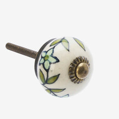 HAND-PAINTED STONEWARE DOORKNOB - 31