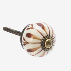 HAND-PAINTED STONEWARE DOORKNOB - 71