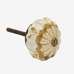 HAND-PAINTED STONEWARE DOORKNOB - 104