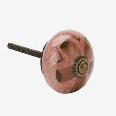 HAND-PAINTED STONEWARE DOORKNOB - 107