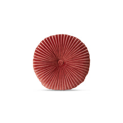 PRE-ORDER! Round ripple cushion burgundy ø35cm