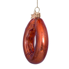 Ornament glass sausage H10cm