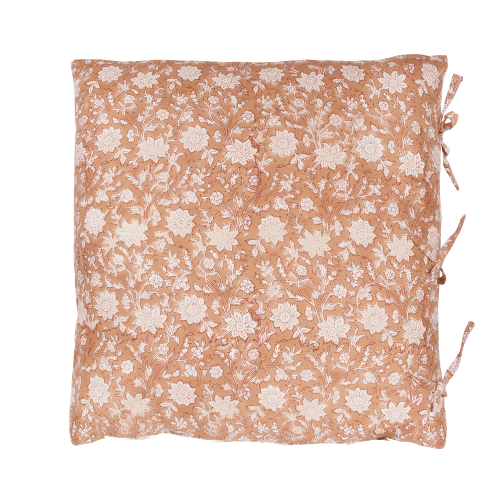 Cushion cover blockprint terra