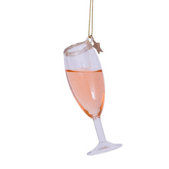 Ornament glass rose prosecco