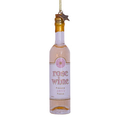 Ornament rose wine bottle