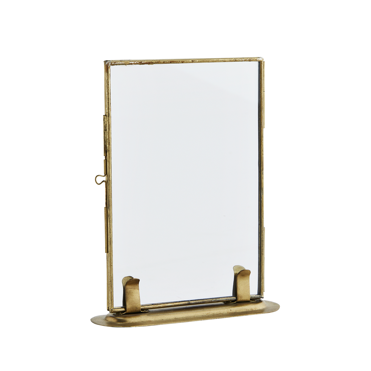 Photo frame on stand - 10x15cm - brass