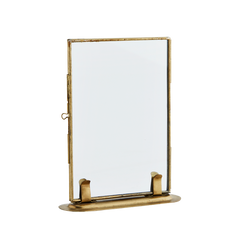 Photo frame on stand - 10x15cm - brass