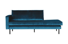 Rodeo Daybed Left Velvet Blue