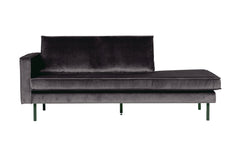 Rodeo Daybed Left Velvet Antraciet