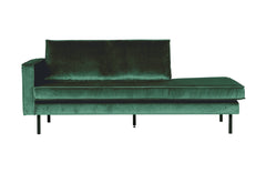 Rodeo Daybed Left Velvet Green Forest