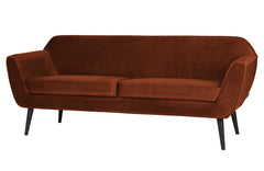 Rocco Sofa 187 Cm Fluweel Roest