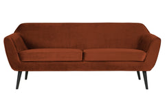 Rocco Sofa 187 Cm Fluweel Roest