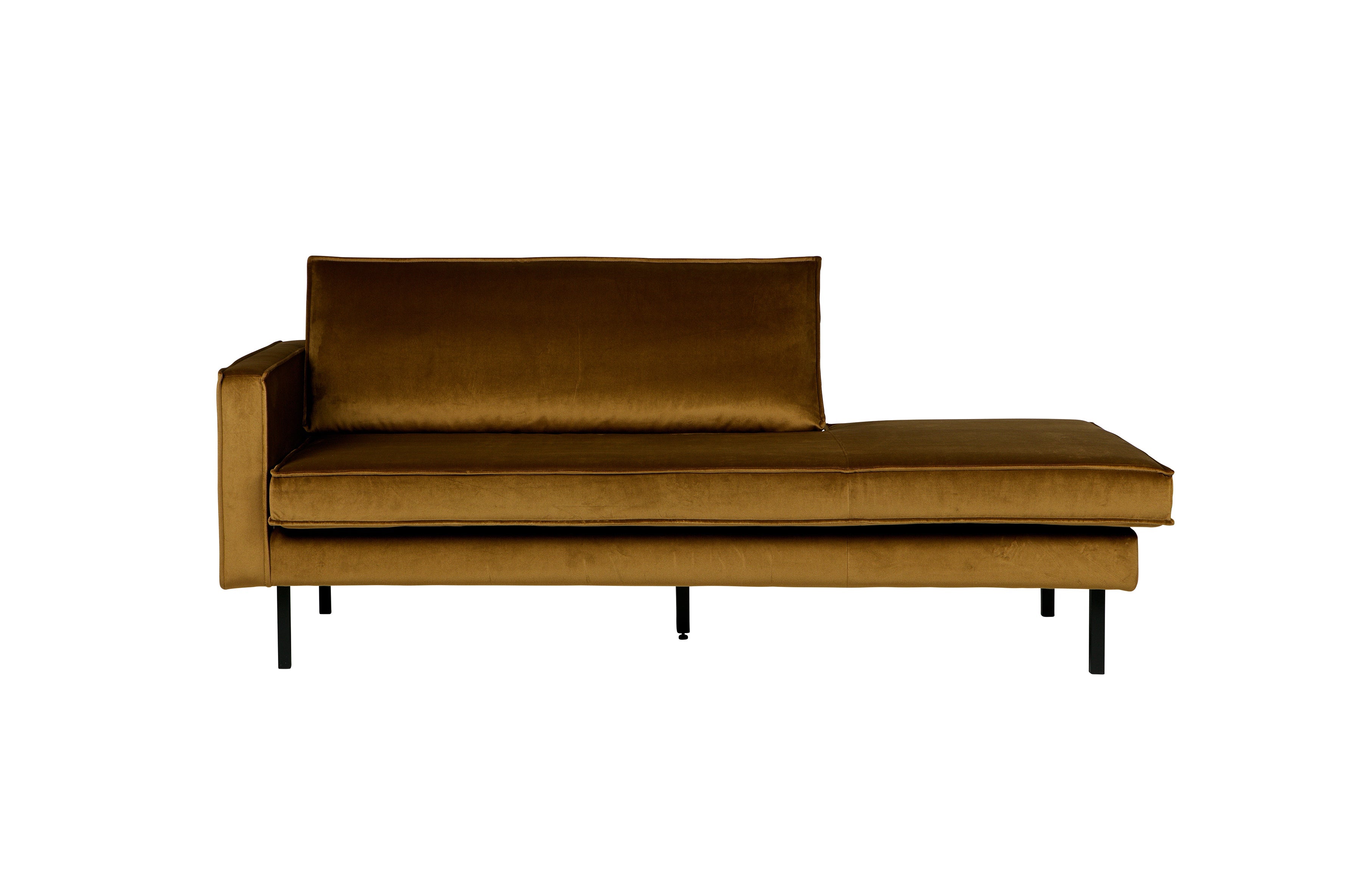 Rodeo Daybed Left Velvet Honing Geel