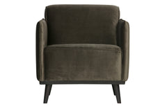 Statement Fauteuil Met Arm Fluweel Warm Groen