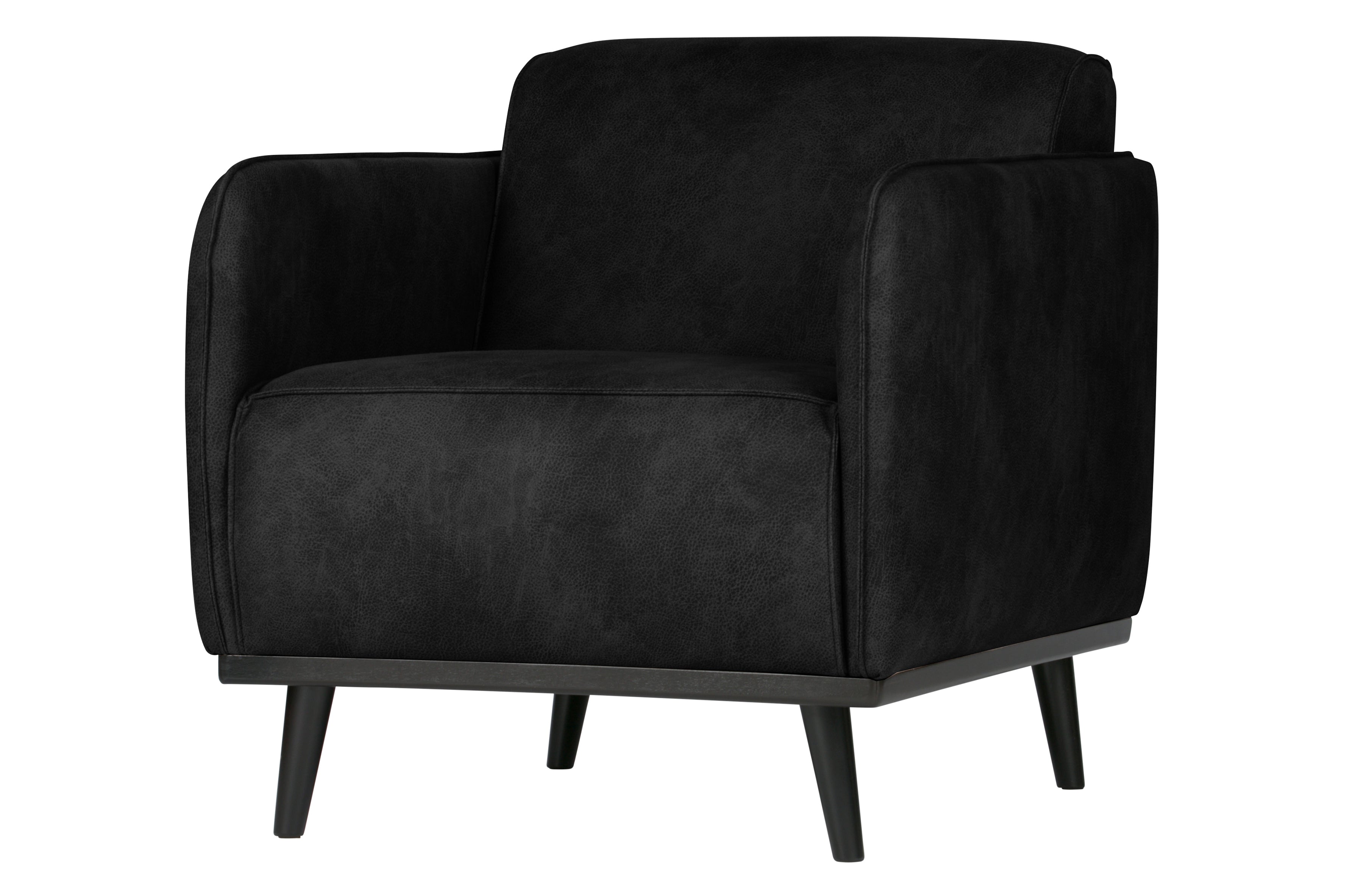 Statement Fauteuil Met Arm Suedine Zwart