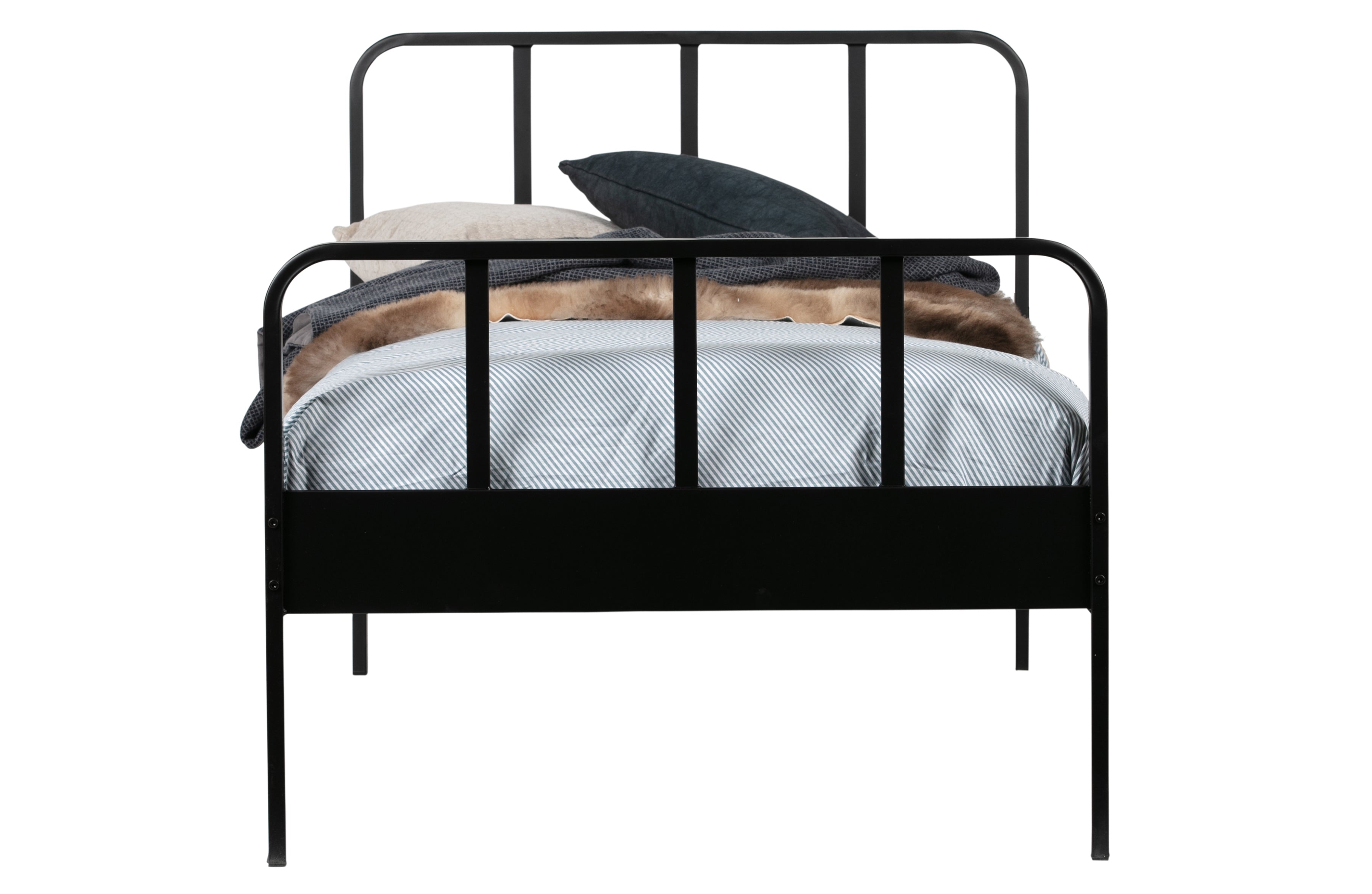 Mees Bed Metaal Zwart 90x200 Cm