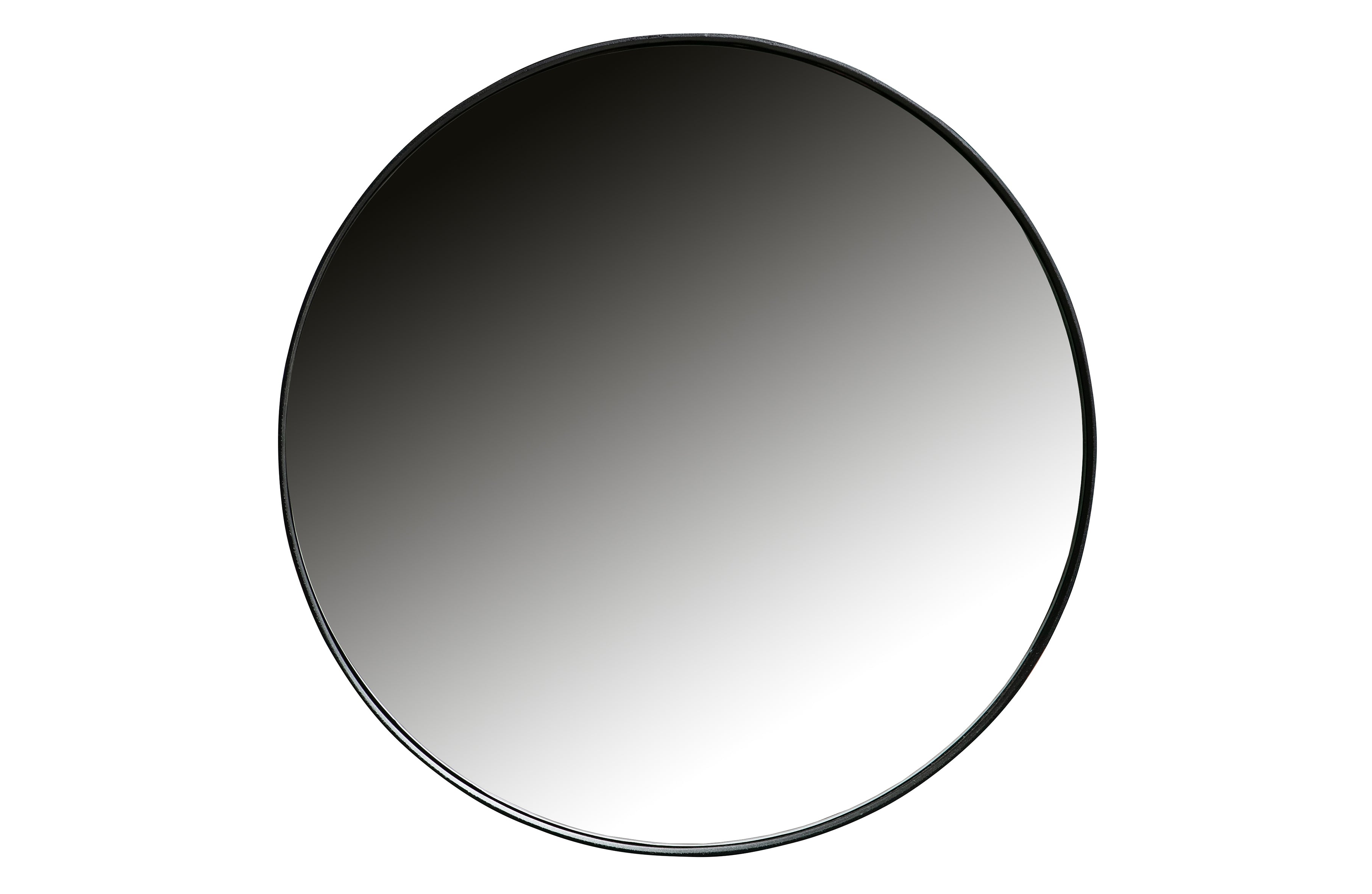 Doutzen Spiegel Metaal Zwart Ø50cm