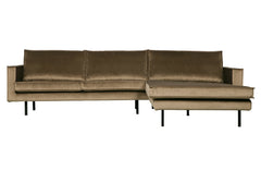 Rodeo Chaise Longue Rechts Velvet Taupe