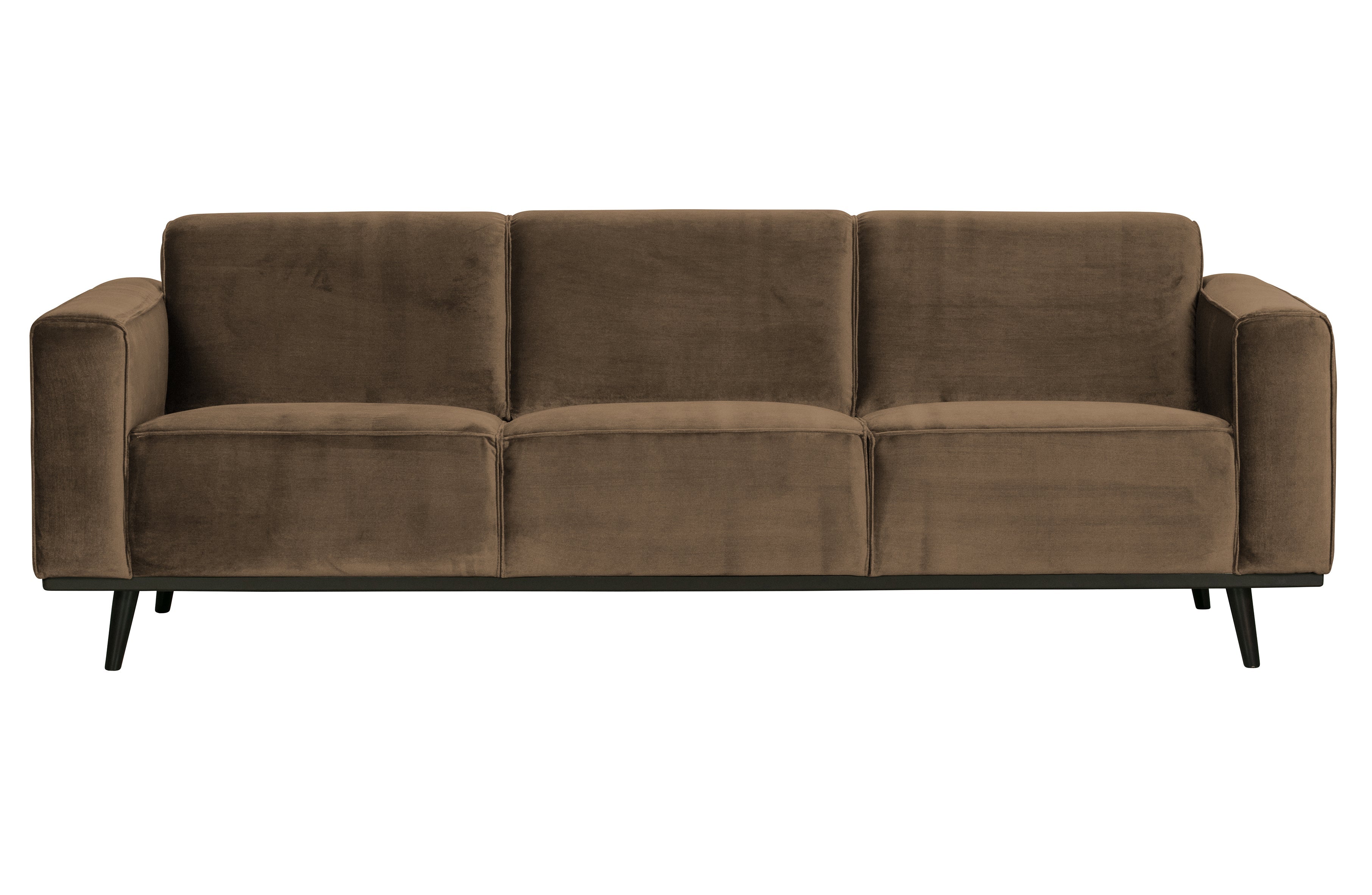 Statement 3-zits Bank 230 Cm Fluweel Taupe