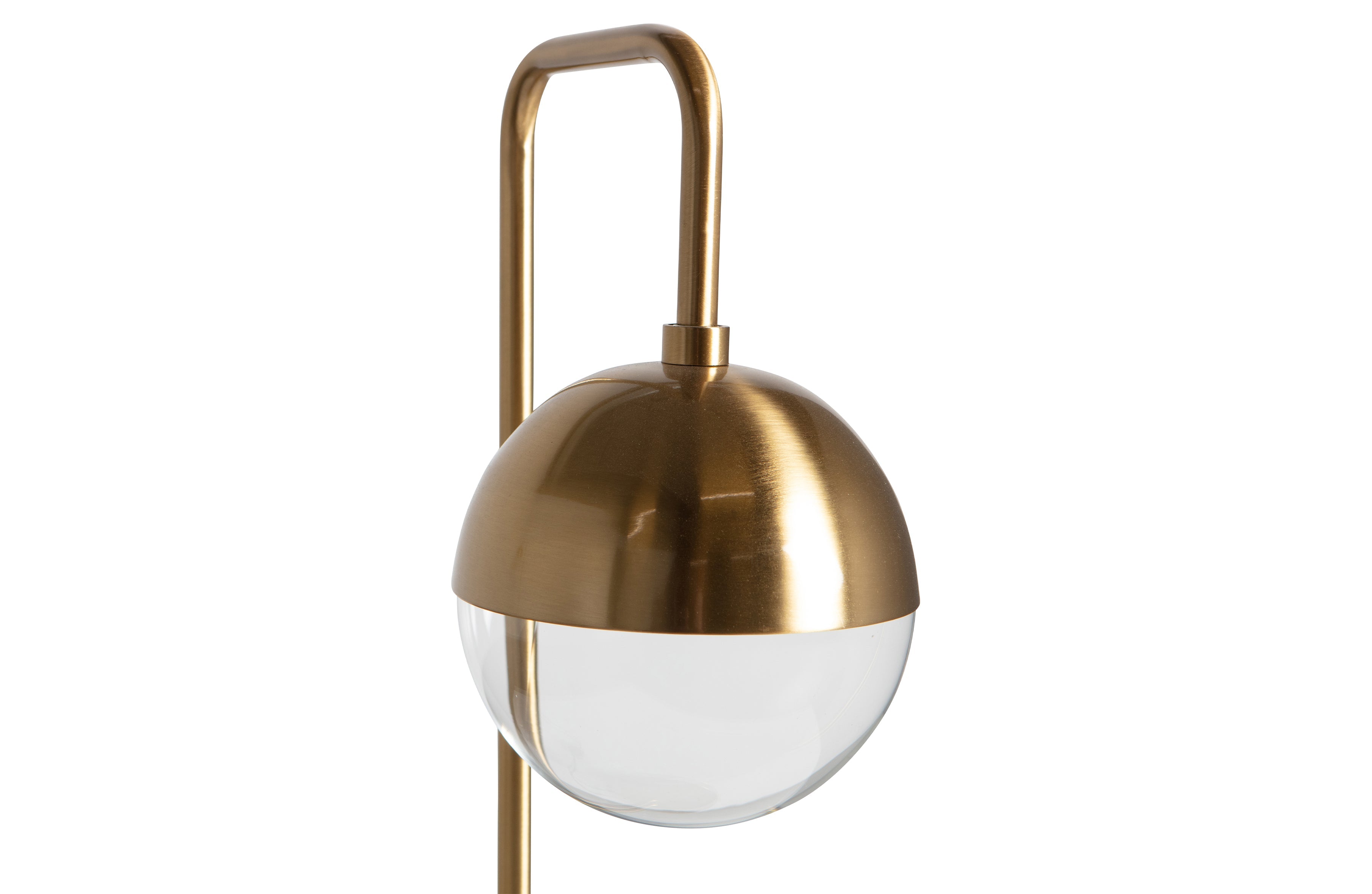 Globular Staande Lamp Metaal Antique Brass