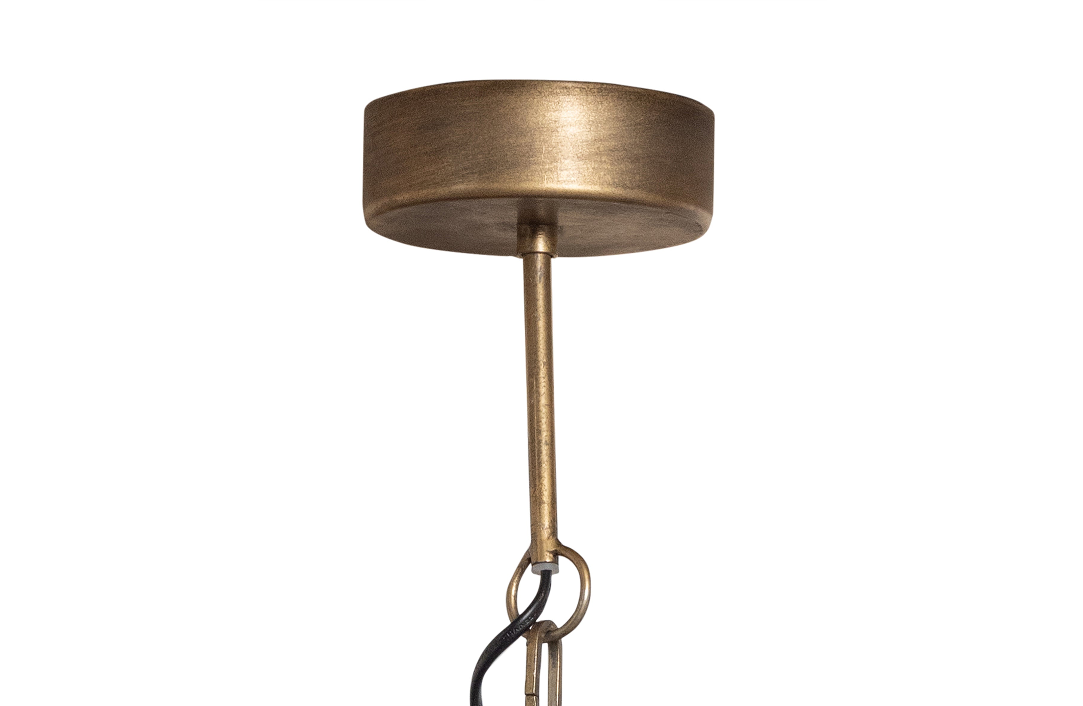 Polished Hanglamp Metaal Antique Brass