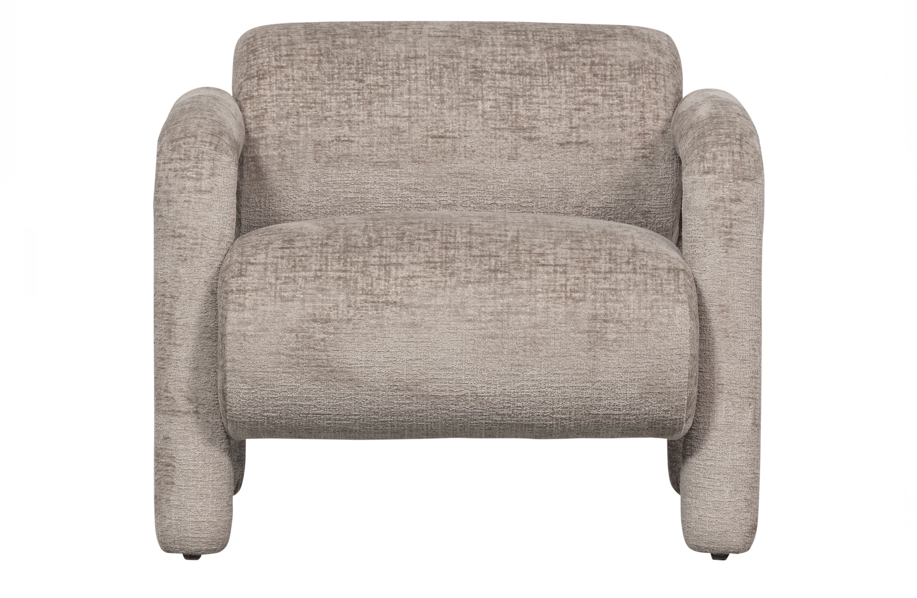 Lenny Fauteuil In Grove Textuur Zand