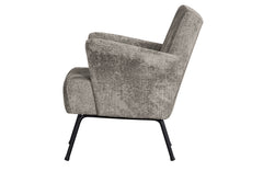 Muse Fauteuil Grof Geweven Stof Taupe