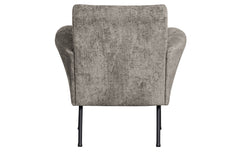 Muse Fauteuil Grof Geweven Stof Taupe