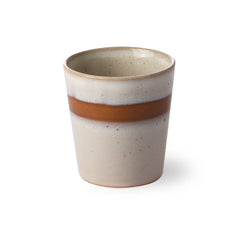 70s ceramics: coffee mug, snow