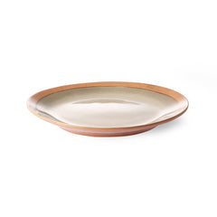70s ceramics: side plates, earth (set of 2)