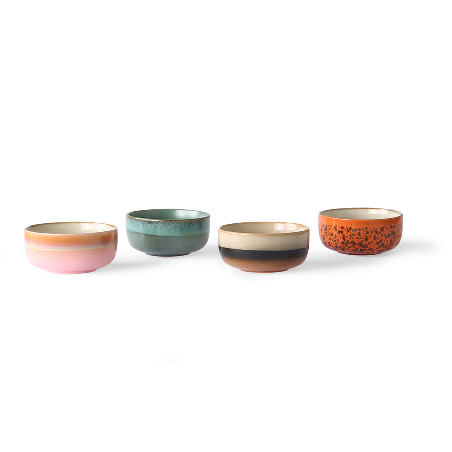 70s ceramics: dessert bowls, sirius (set of 4)