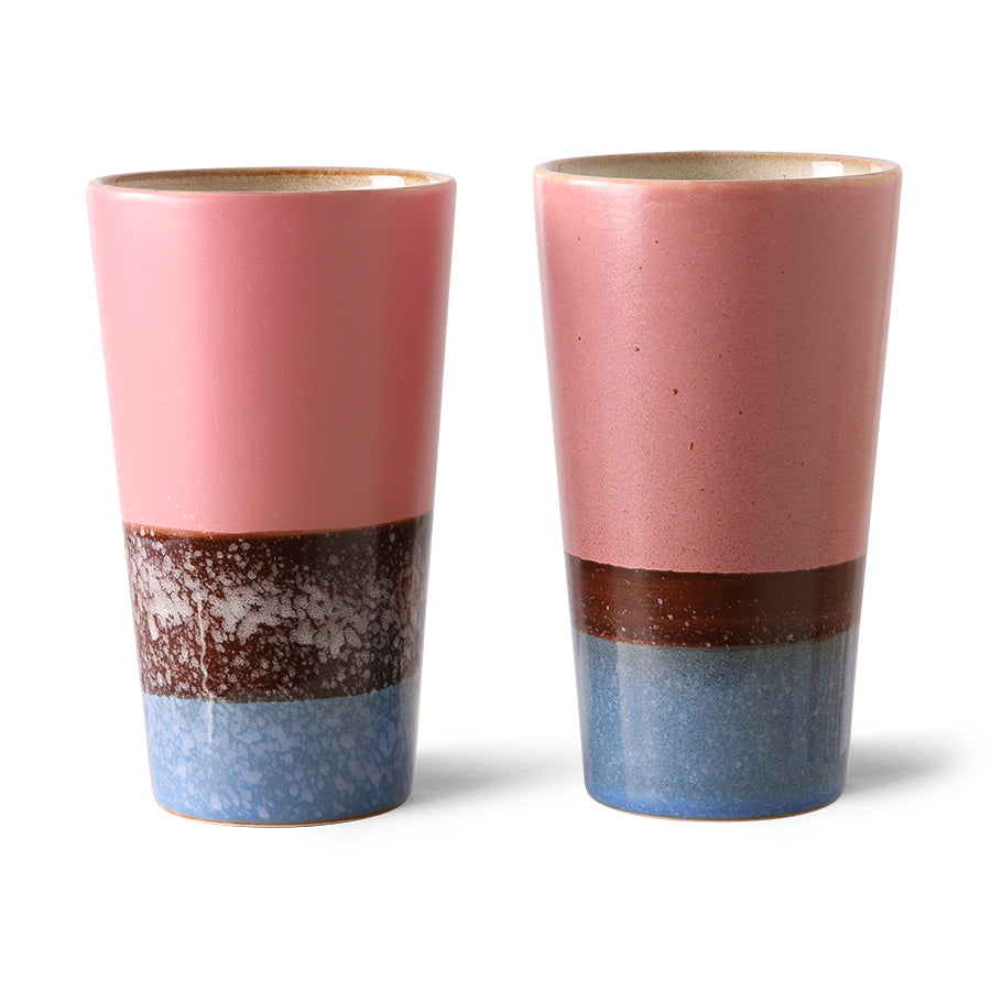 70s ceramics: latte mug, reef