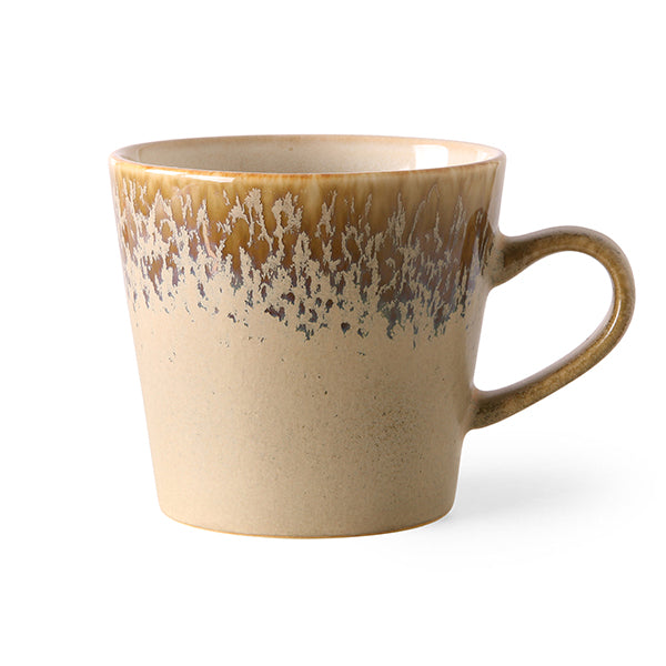 70s ceramics: cappuccino mug, bark
