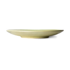 70s ceramics: side plates, pistachio (set of 2)