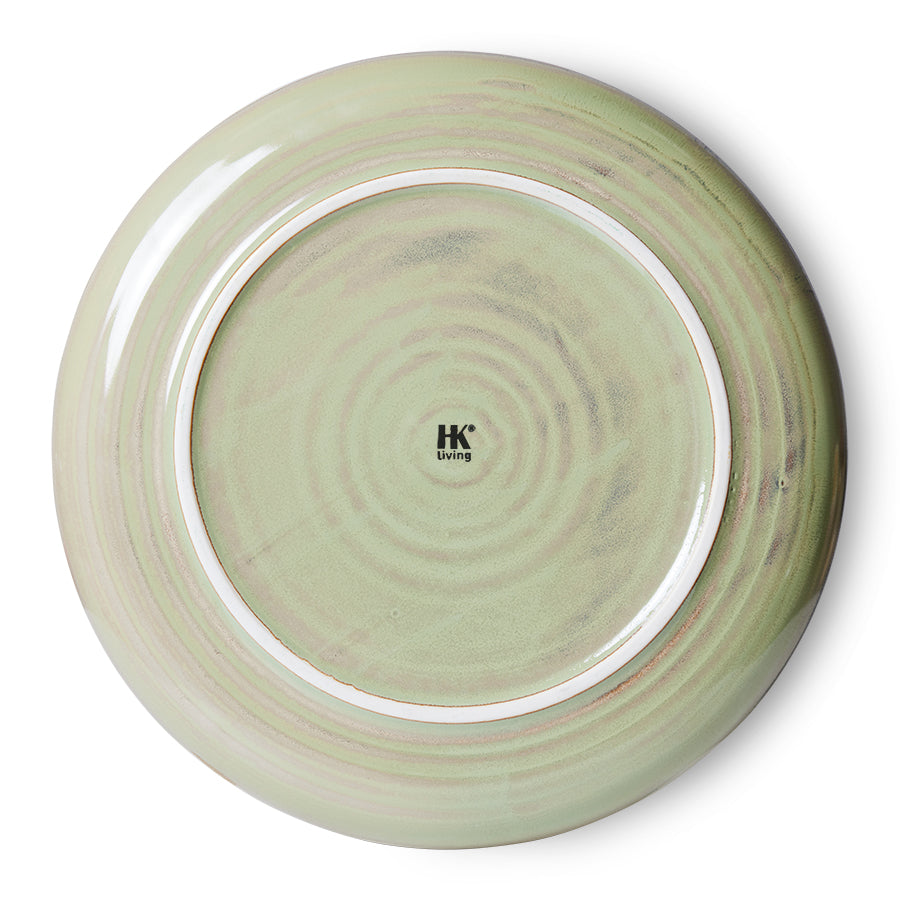 Chef ceramics: dinner plate, moss green