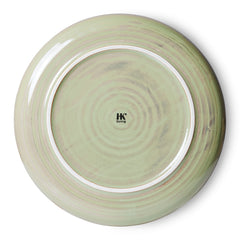 Chef ceramics: dinner plate, moss green