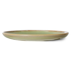 Chef ceramics: dinner plate, moss green