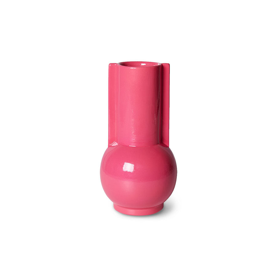 Ceramic vase hot pink