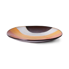 70s ceramics: side plates, Retro wave (set of 2)