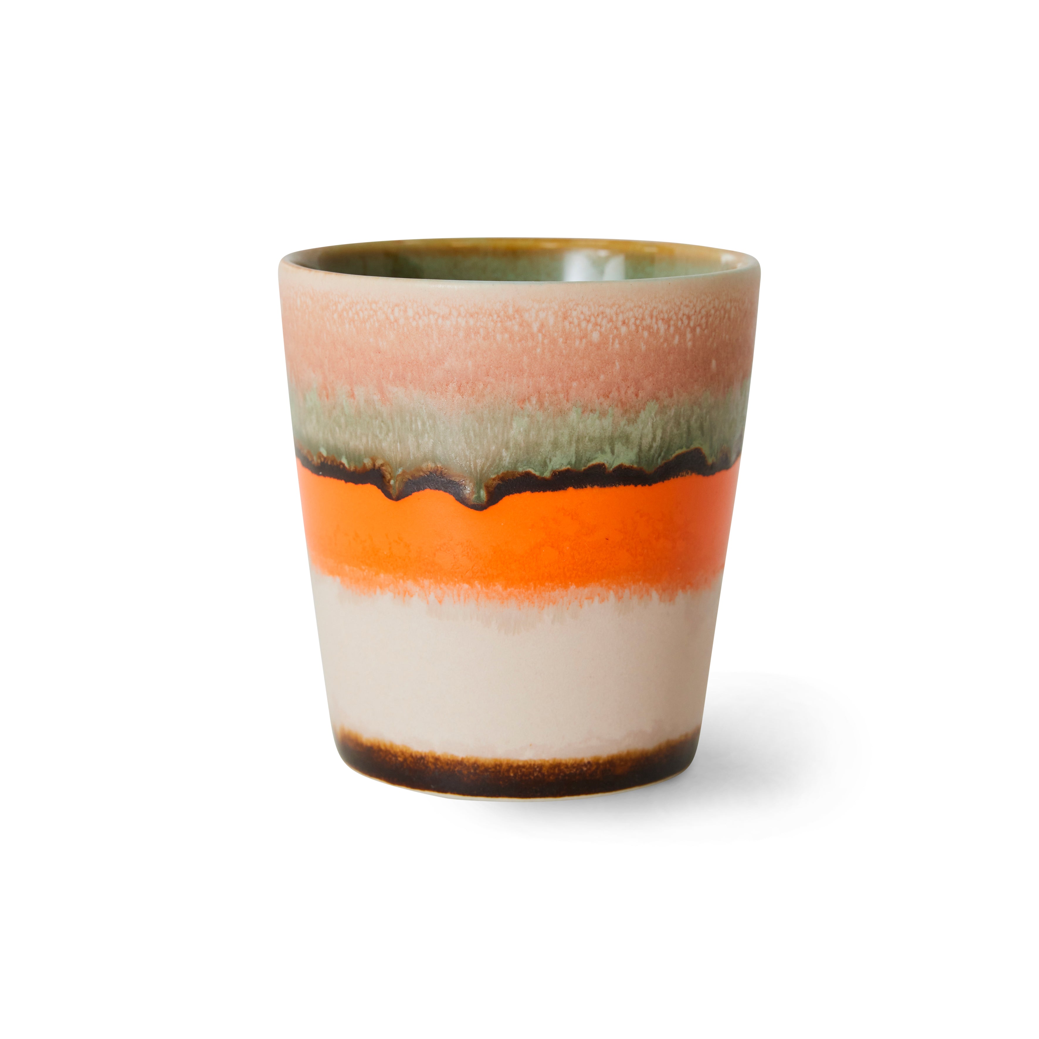 70s ceramics: coffee mug, burst