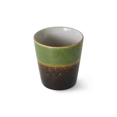 70s ceramics: coffee mug, algae